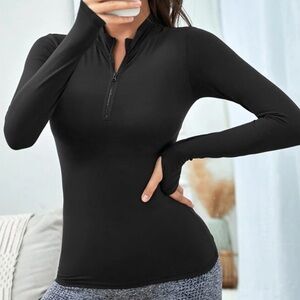 Black Long Sleeve Women's Top
